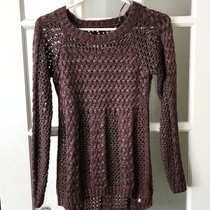 Guess Metallic Crochet Sweater